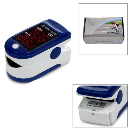 USA Shipping CE&amp;FDA CMS50DL Fingertip Pulse Oximeter,SPO2,PR Monitor Blue color
