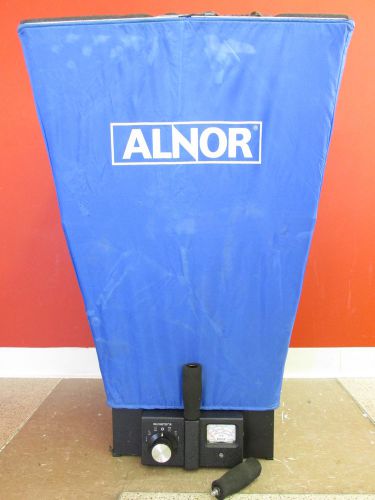 Alnor balometer jr 24&#034; x 24&#034; air flow balancing measure instrument w/ hood for sale