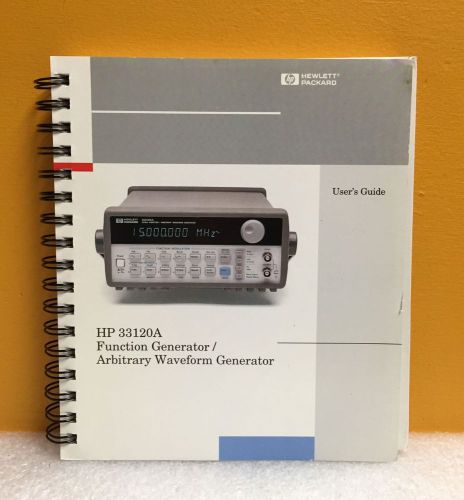 HP 33120-90005 33120A Function Generator/Arbitrary Waveform Generator User Guide