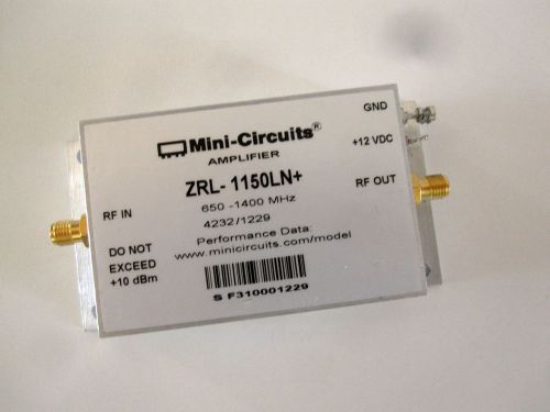 Mini-circuits high ip3 zrl-1150ln+ low noise amplifier 650 - 1400 mhz 50? for sale
