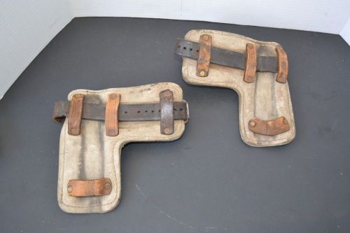 Vintage Leather Welding Blacksmith Protective Holster Carpenter Pair