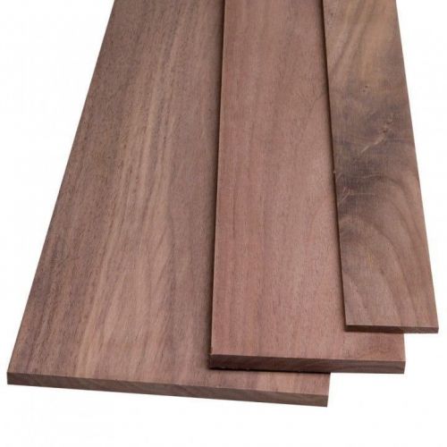 5 @ 1/4&#034; x 10-11&#034; x 24 Thin Black Walnut Craft Laser Wood Lumber board