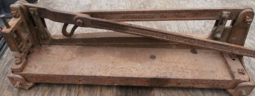 Antique Neely Asbestos Shingle Cuttter Cool Man Cave Decoration or Yard Art*
