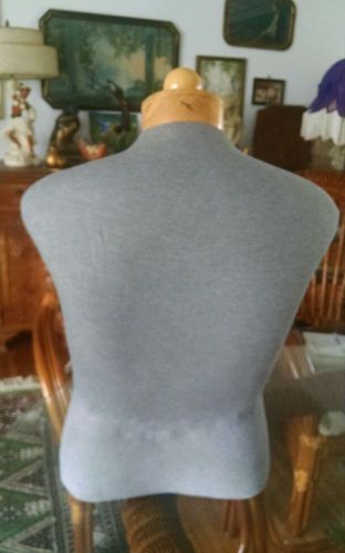 Male Cloth Mannequin Torso -Table top- waist Size 33&#034; chest: 41&#034;-25&#034; tall