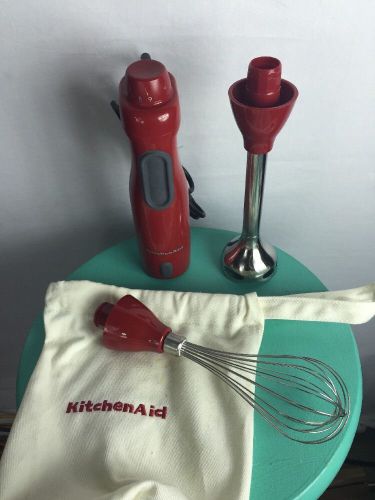KitchenAid Professional Immersion Stick Blender And Wisk Blender RED KHB300ER