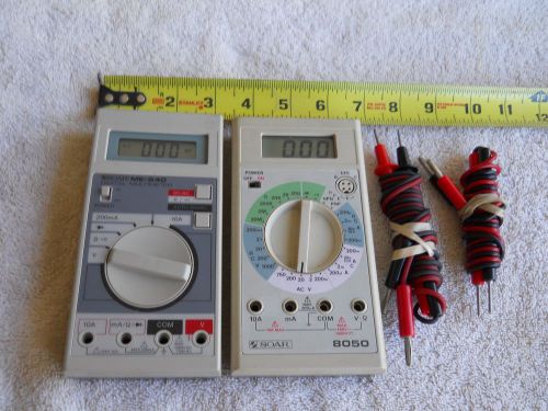 SOAR MULTIMETERS WITH CORDS TWO WORKING UNITS