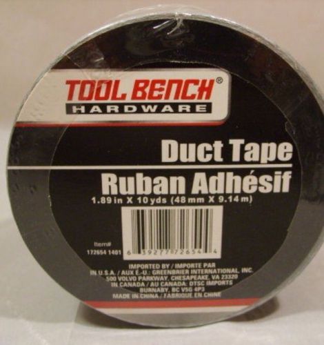 TOOL BENCH HARDWARE SILVER DUCT TAPE 1.89&#034; X 10 YDS NEW - FREE Shipping