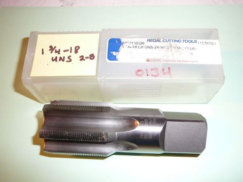 New - 1 3/4-18 uns - 2b - hsg - h5 - lh plug tap by regal cutting tools - new for sale