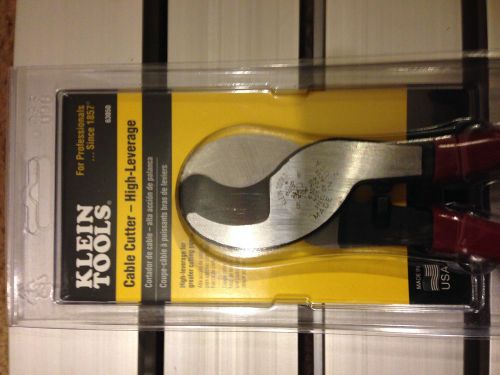Klein Tools 63050 Electrician High Leverage Cable Cutters New and Unused