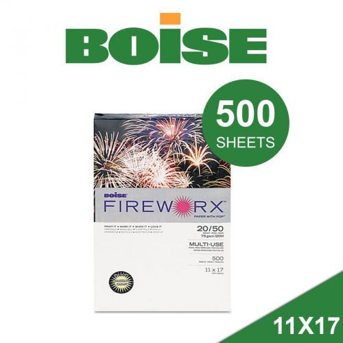 Boise Fireworx Colored Paper, Fax, Copy, Print. 500 Sheets (11x 17) New!