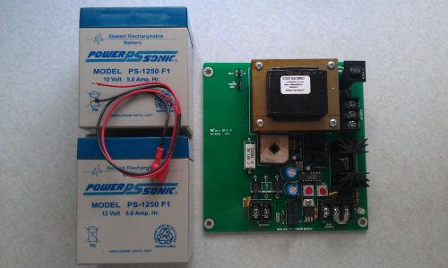 New 12/24 vdc 1 amp regulated power supply with battery back-up for sale