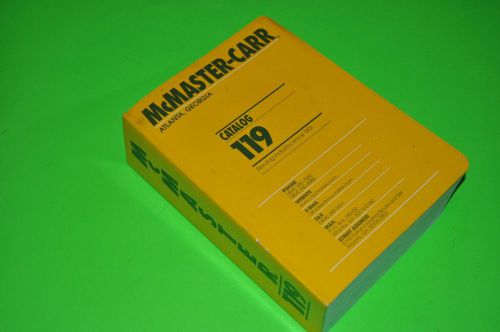 McMASTER CARR #119 INDUSTRIAL CATALOG