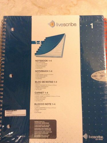 Livescribe Single Subject Notebook #1-4 4 Pack ANA-00017 Dot Matrix College New