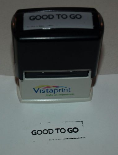 Business Rubber Stamp! &#034;GOOD TO GO&#034; Stamp. Black Ink. Good Condition!