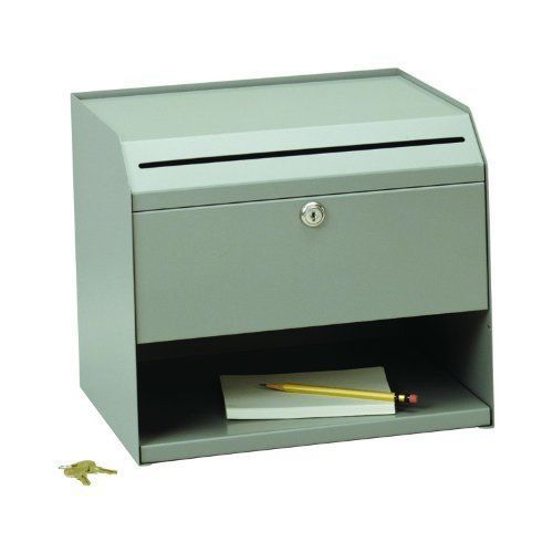 STEELMASTER Counter-Top Slotted Suggestion Box, Includes Keys, 12.5 x 11 x 10