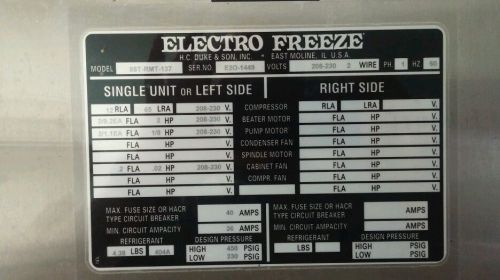 Electro freeze 88t-rmt