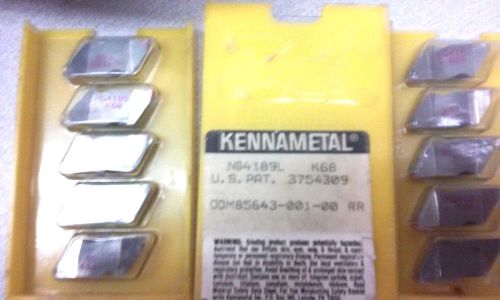 NG4189L k68 Kennemetal Top Notch Inserts