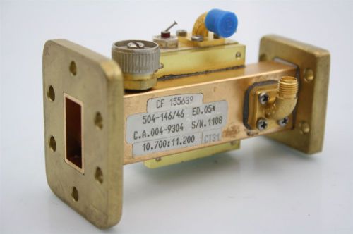 RF Microwave WR75 SMA Waveguide Coupler P.Detector 15.23-15.35GHz 504-146/55 003