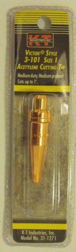 KT INDUSTRIES VICTOR STYLE 3-101 SIZE 1 ACETYLENE CUTTING TIP 31-1271