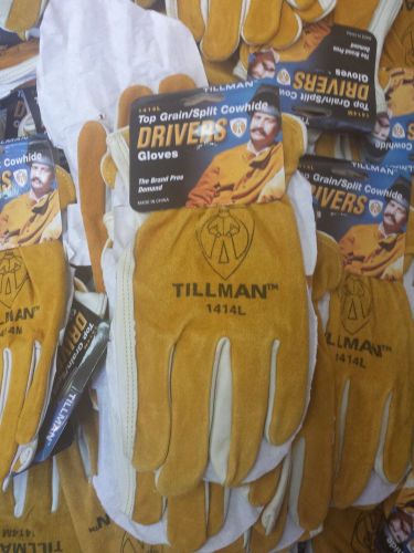 Lot 50 NIP Tillman Top Grain Split Cowhide Drivers Gloves Med, Lge, X-Lge