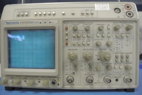 Tektronix 2465BDM 400MHz 4 Channel Oscilloscope - Digital Multimeter &amp; GPIB