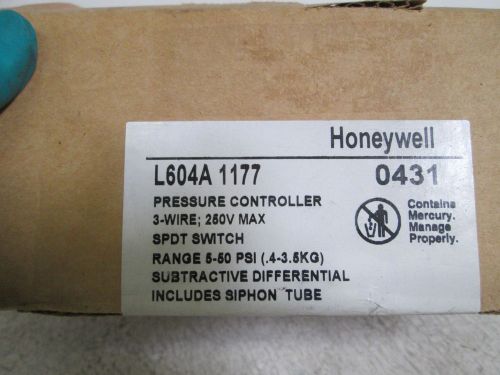 HONEYWELL PRESSURE CONTROLLER L604A 1177 *NEW IN BOX*