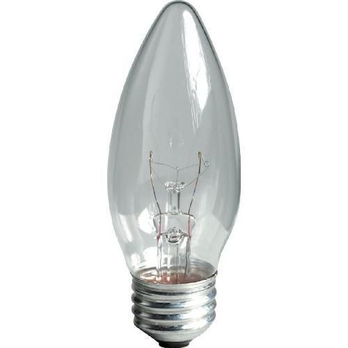 GE Lighting 76233 60-Watt 650-Lumen Blunt Tip Crystal Clear Light Bulb with New