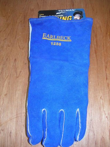 Tillman Earlbeck 1250 Premium Split Cowhide Welding Gloves Size Large NEW!