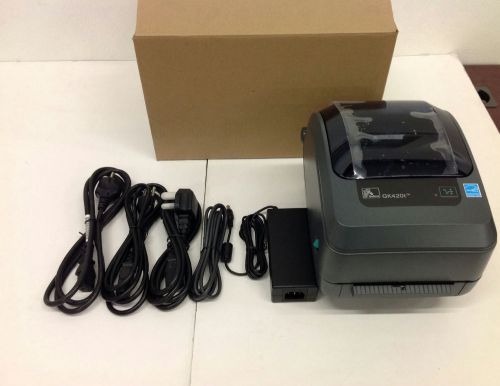 Zebra GK420T TT 203dpi Thermal Transfer Printer USB 100-240V AC GK42-102221-000