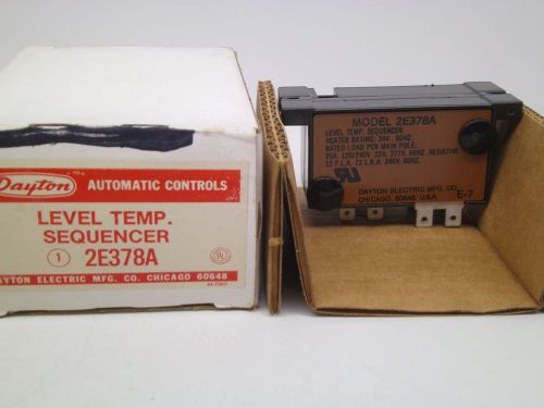 NEW IN BOX! Dayton Level Temperature Sequencer 2E378A WV FREE SHIPPING!