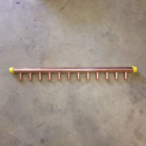 12 Loop Copper Manifolds 1&#034; x 1/2&#034; Sweat