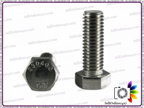 BRAND NEW A2 STAINLESS STEEL HEXA BOLT HEXAGON HEAD BOLT GRADE 304 M-8X50MM