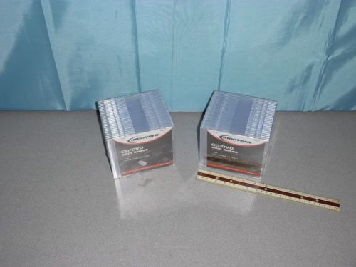 2 Packs of Innovera Technology Essentials Slim CD Cases 25 per Pack IVR-85825