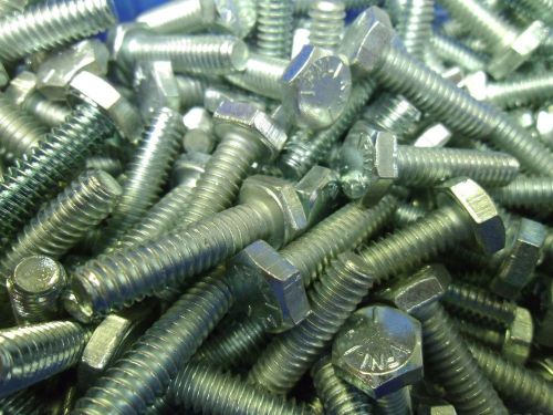 1/4-20 dx 1 hex cap screws zinc grade 5 (qty 100) #55901 for sale