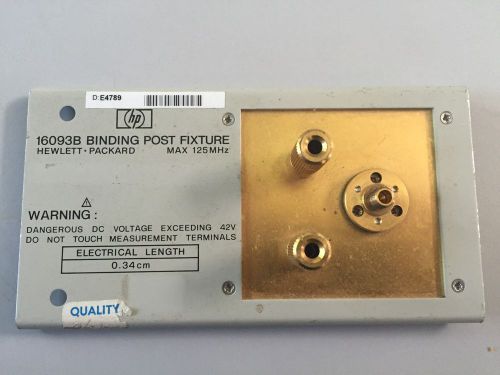HP Alignment 16093B Binding Post Fixture for Impedance Analyzer, 12 mHz (6)