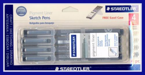 32 STAEDTLER Artist Pigment Liner SKETCH PENS 4 Sizes, 8 SETS !!