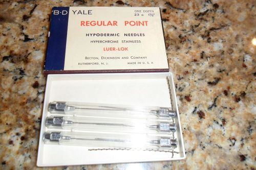 B-D Yale Hypodermic Needles, Stainless 1950&#039;s