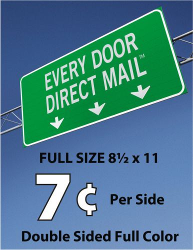 600 Full Size Every Door Direct Mail Double-Sided Full Color