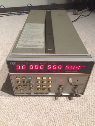 HP 5342A -- 10Hz to 18GHz Microwave Frequency Counter / With Options 001 &amp; 006
