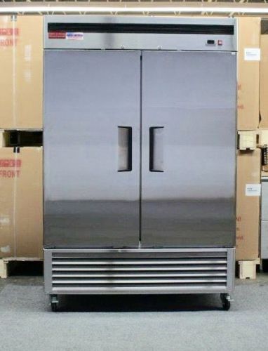 2 door freezer stainless double door reach in brand new t-49f for sale