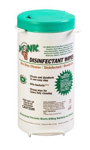 National Towelette Dreumex USA Inc. 69080 Monk Disinfectant Wipes, 8&#034; Length x
