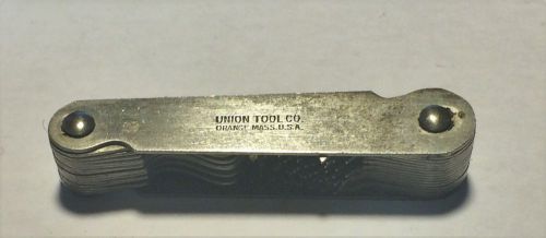 Union Tool Co. Machinist 4 - 42 Thread Pitch Gage, USA