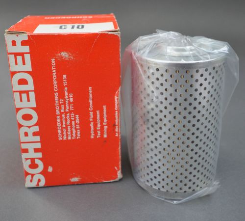 Schroeder C10 Filter Element, New in Box