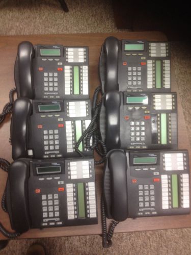 Lot of 6 Nortel Avaya Norstar T7316E Business Display Phones Telephones