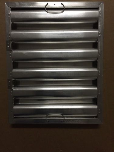 16&#034; tall x 20&#034; wide Kleen-Gard Stainless Baffle Hood Grease Filter 8 INCLUDED