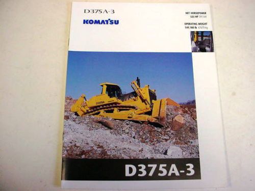 Komatsu D375A-3 Crawler Dozer Color Brochure