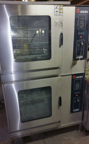 Groen combo steam &amp; convection oven model c-2-20e double stack oven pro for sale