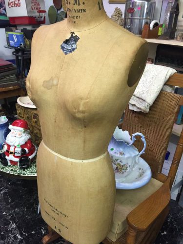 Antique Lady Dress Shop Mannequin Tailor Seamstress Sewing Designer Dress Maker