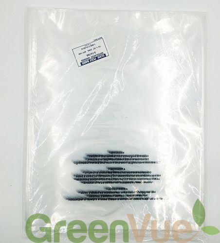 100 12x15&#034; Clear Poly Bags W/SUFFOCATION WARNING 2 Mil FLAT FREE SHIPPING