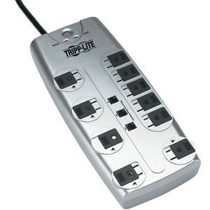 Tripp lite tlp1008tel surge protector w/telephone protection - 10 outlet for sale